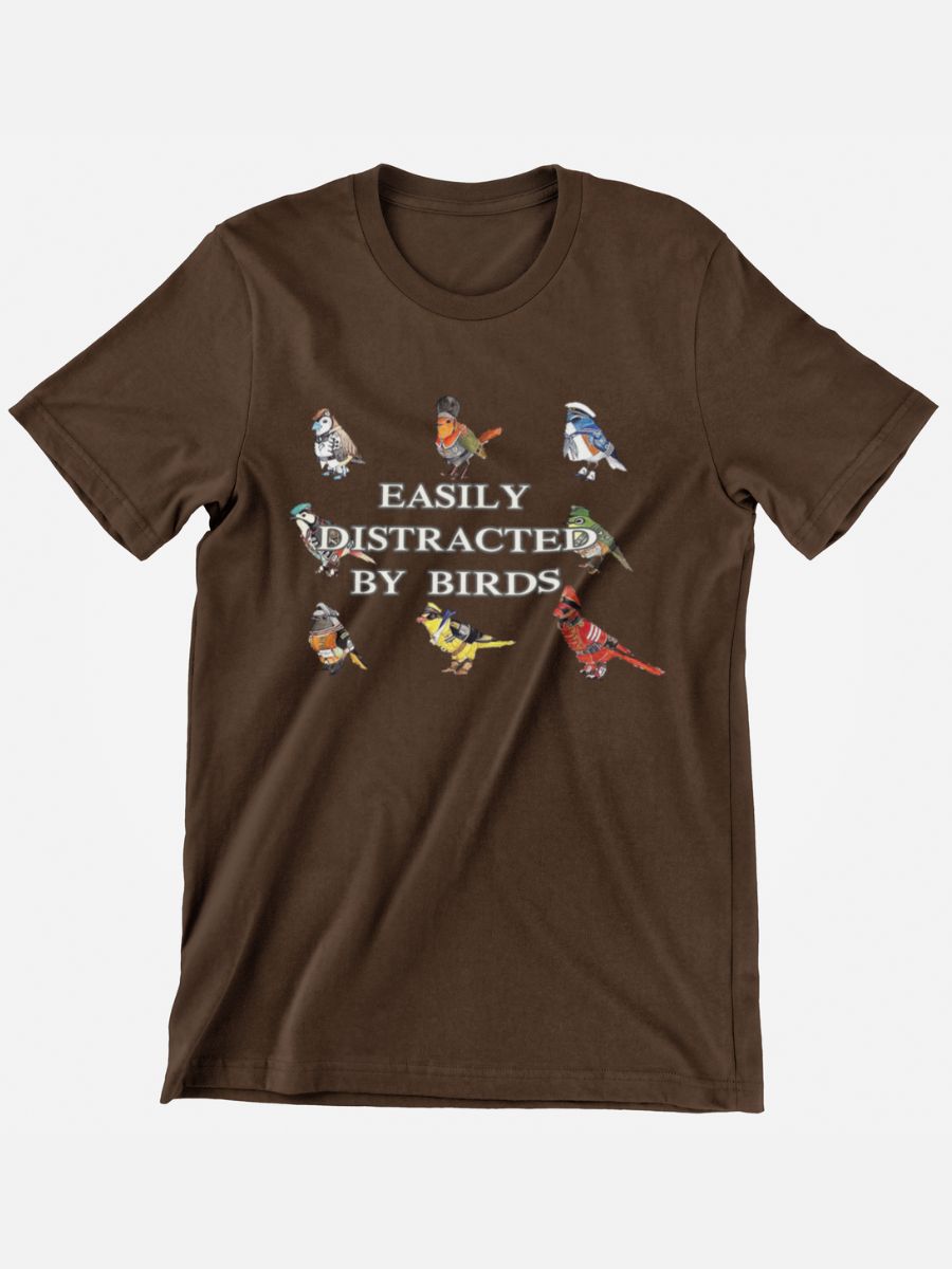 Easily Distracted By Birds Graphic T-shirt