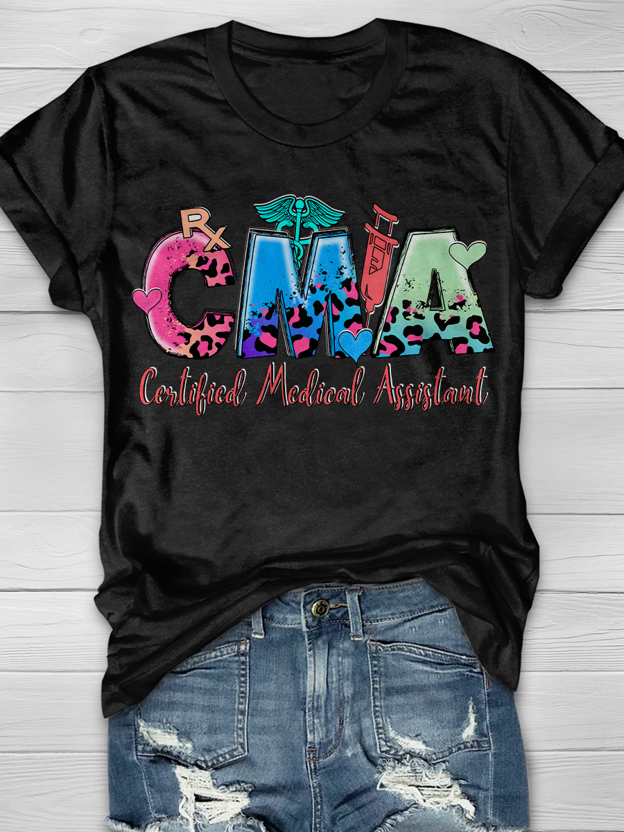 Certified Medical Assistant Career Graphic T-shirts