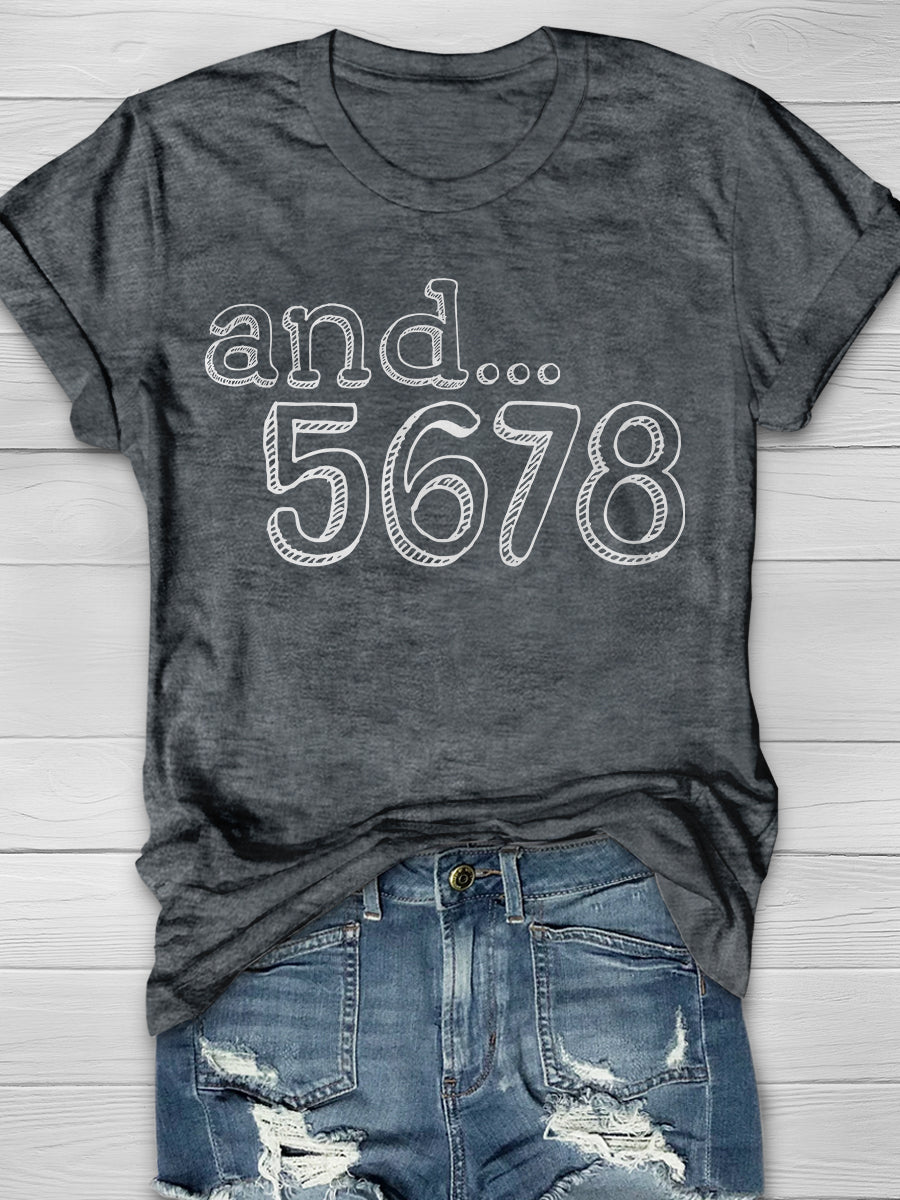 And... 5678 Print Graphic T-shirts