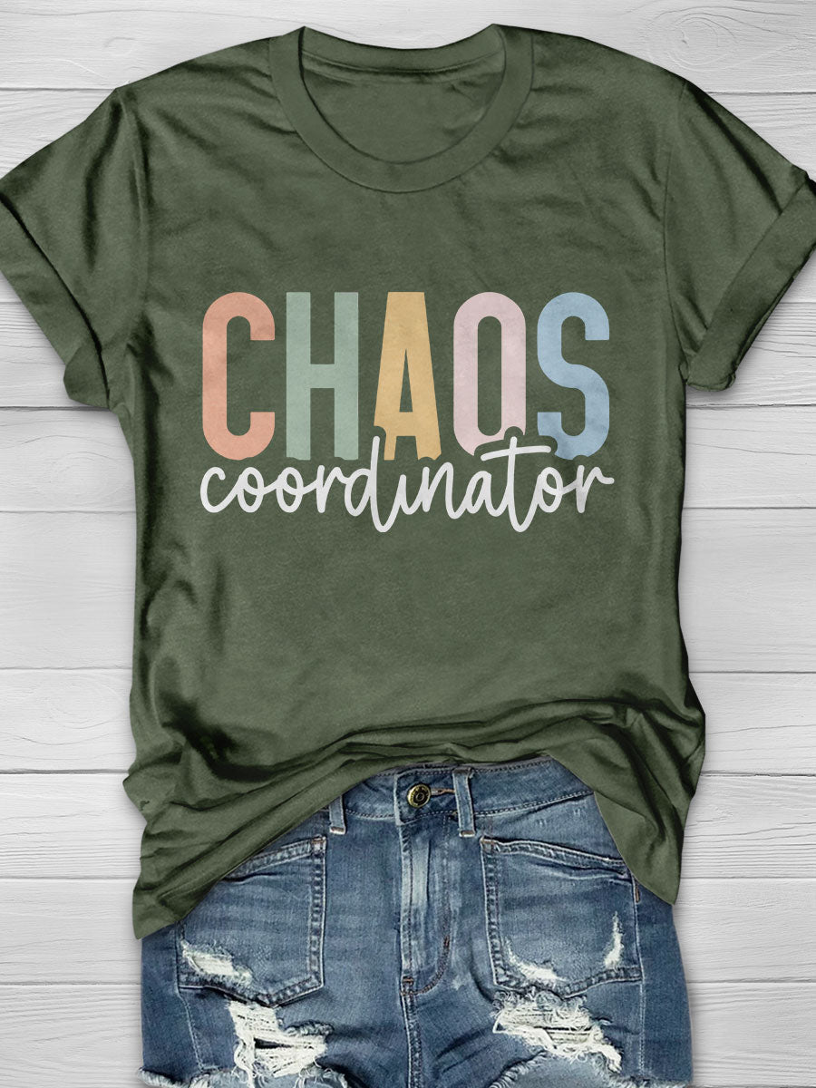 Chaos Coordinator Print Short Sleeve T-shirt