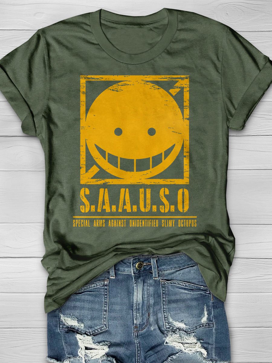 S.A.A.U.S.O Print Graphic T-shirts