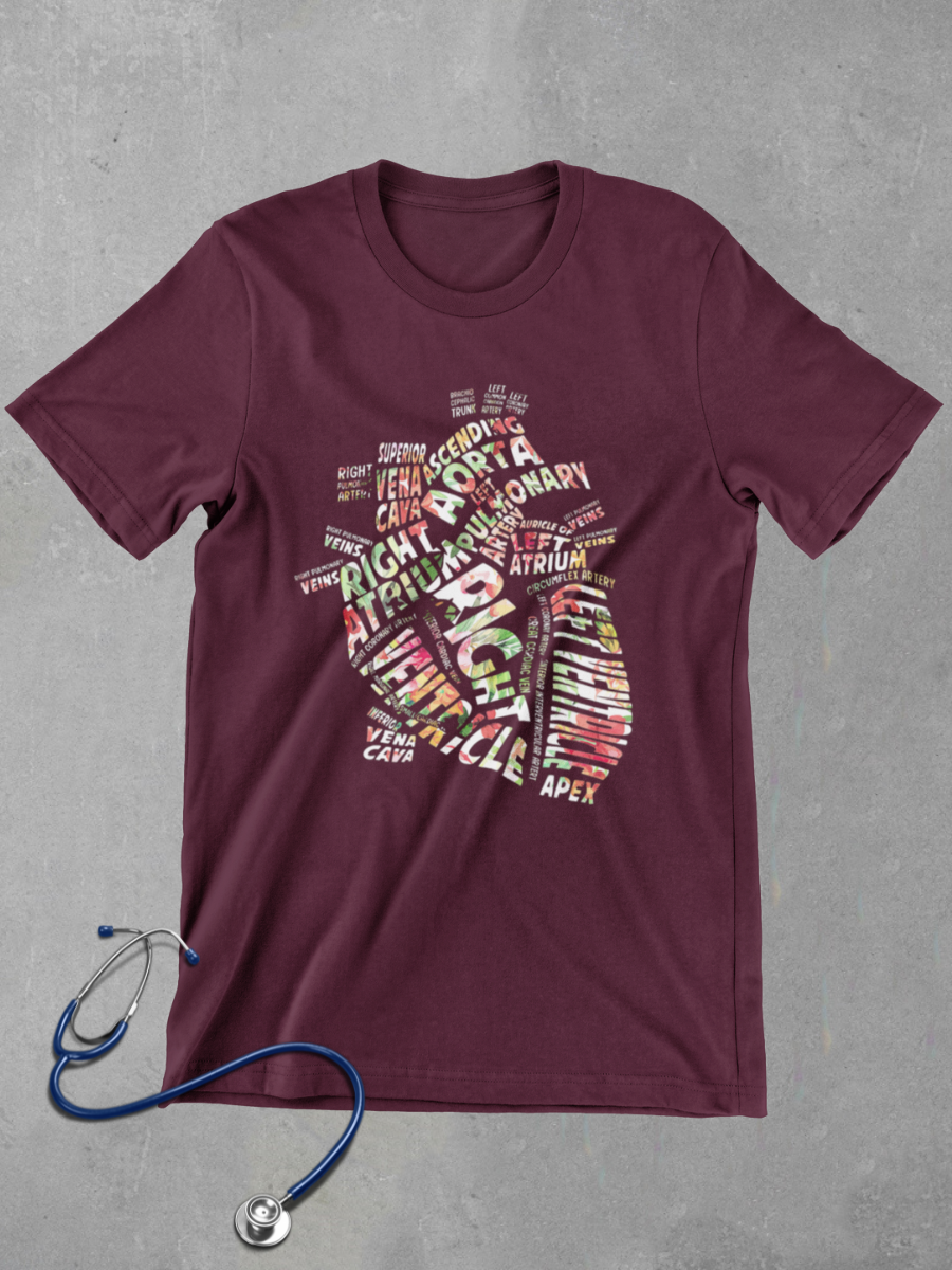 Heart Nurse Graphic T-shirt