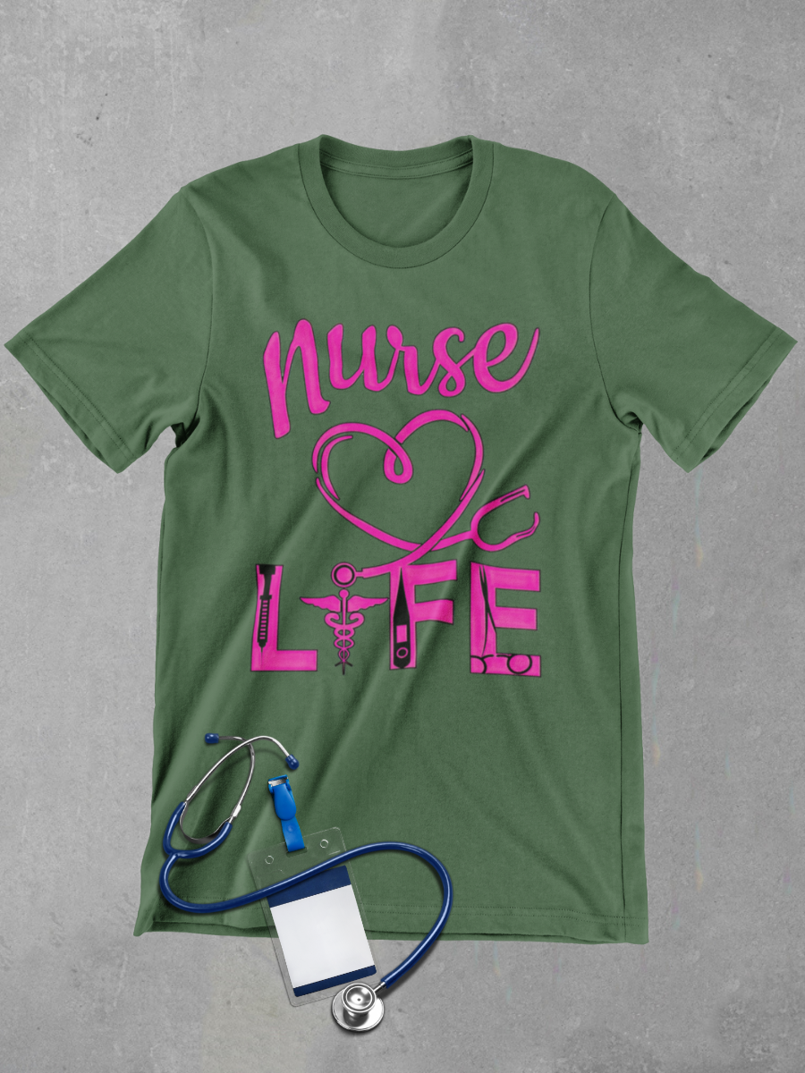 Nurse Life Graphic T-shirt