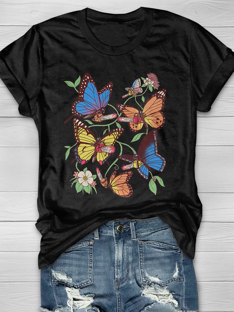 Field Guide To Chaos Print Short Sleeve T-shirt