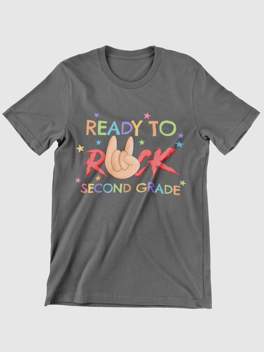 Second Grade Ready To Rock Graphic T-shirt