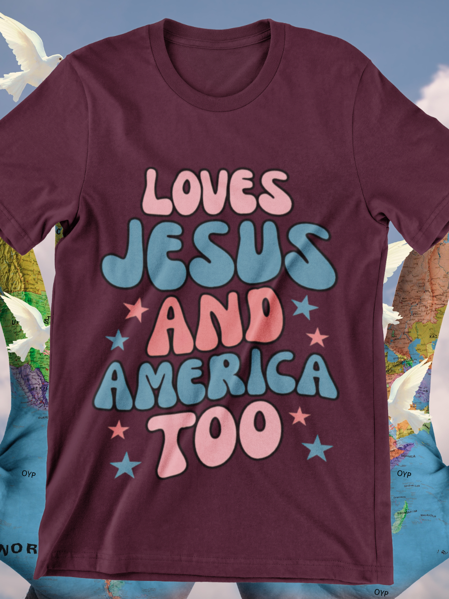 She Love Jesus And America Too Graphic T-shirts