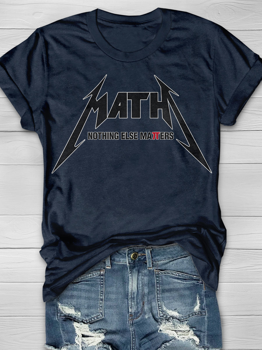Math Print Graphic T-shirts