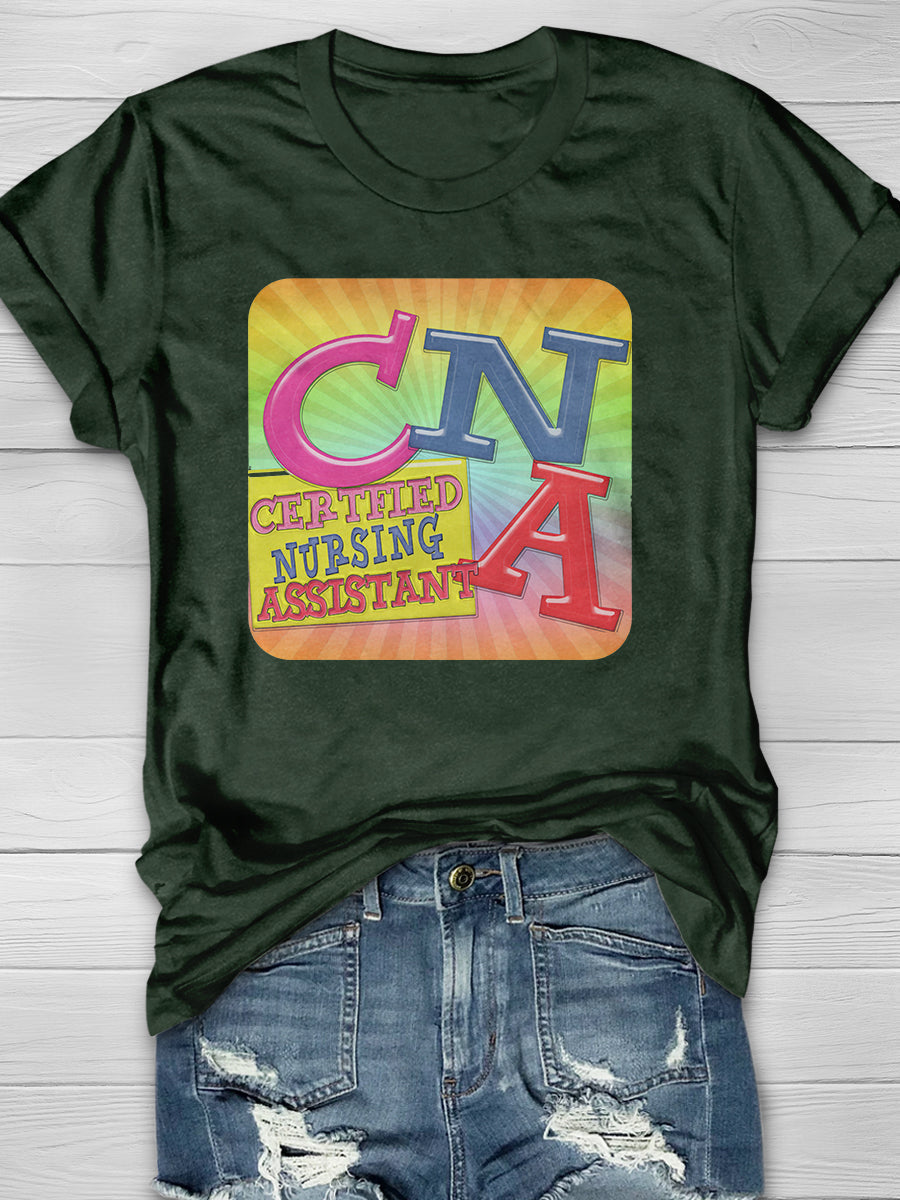 Certified Nursing Assistant Print Short Sleeve T-shirt