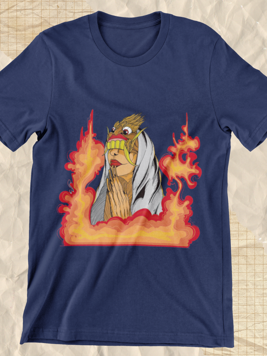 Dark Side Burning Witch Graphic T-shirt