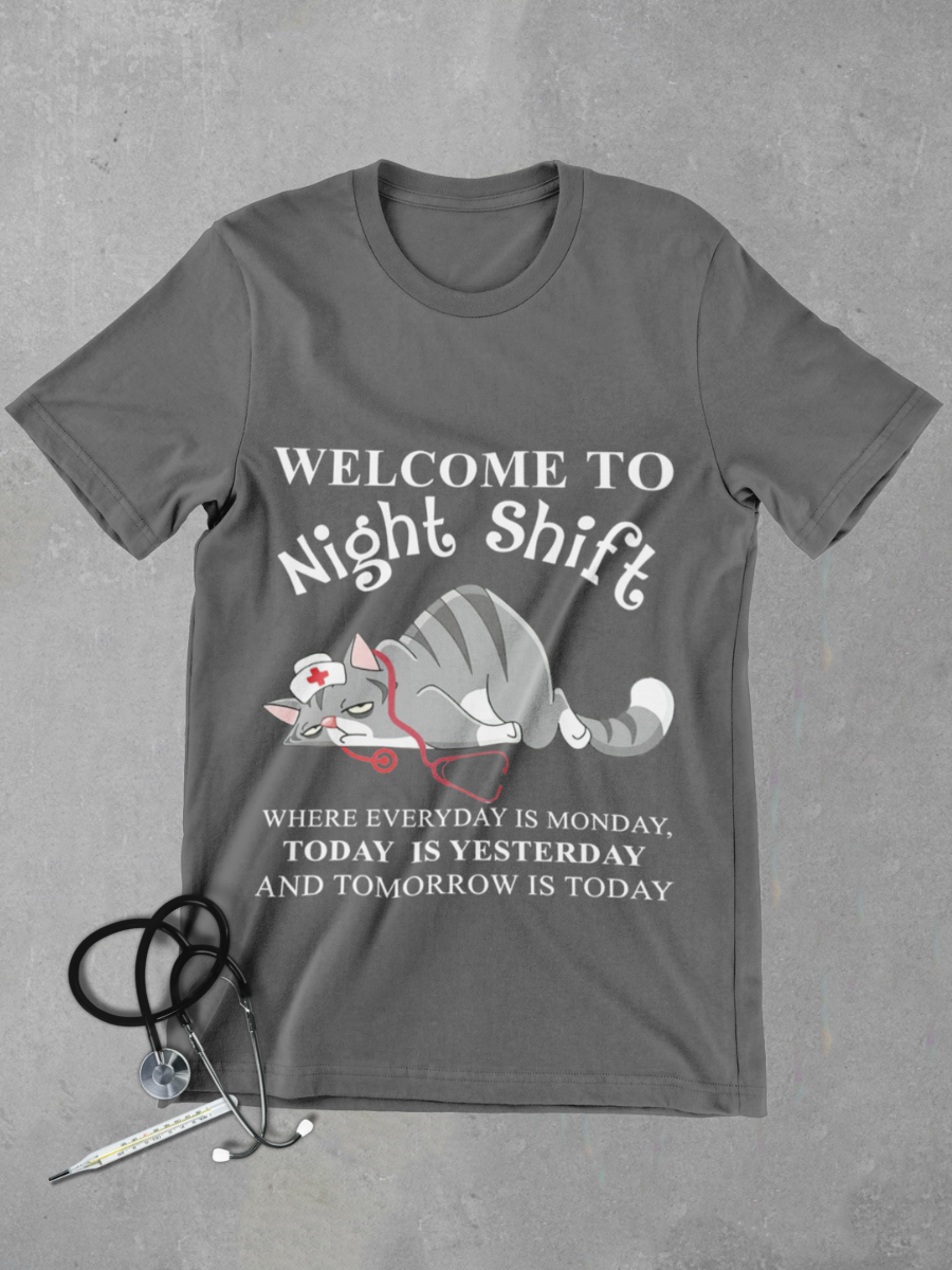 Night Shift Nurse Graphic T-shirt