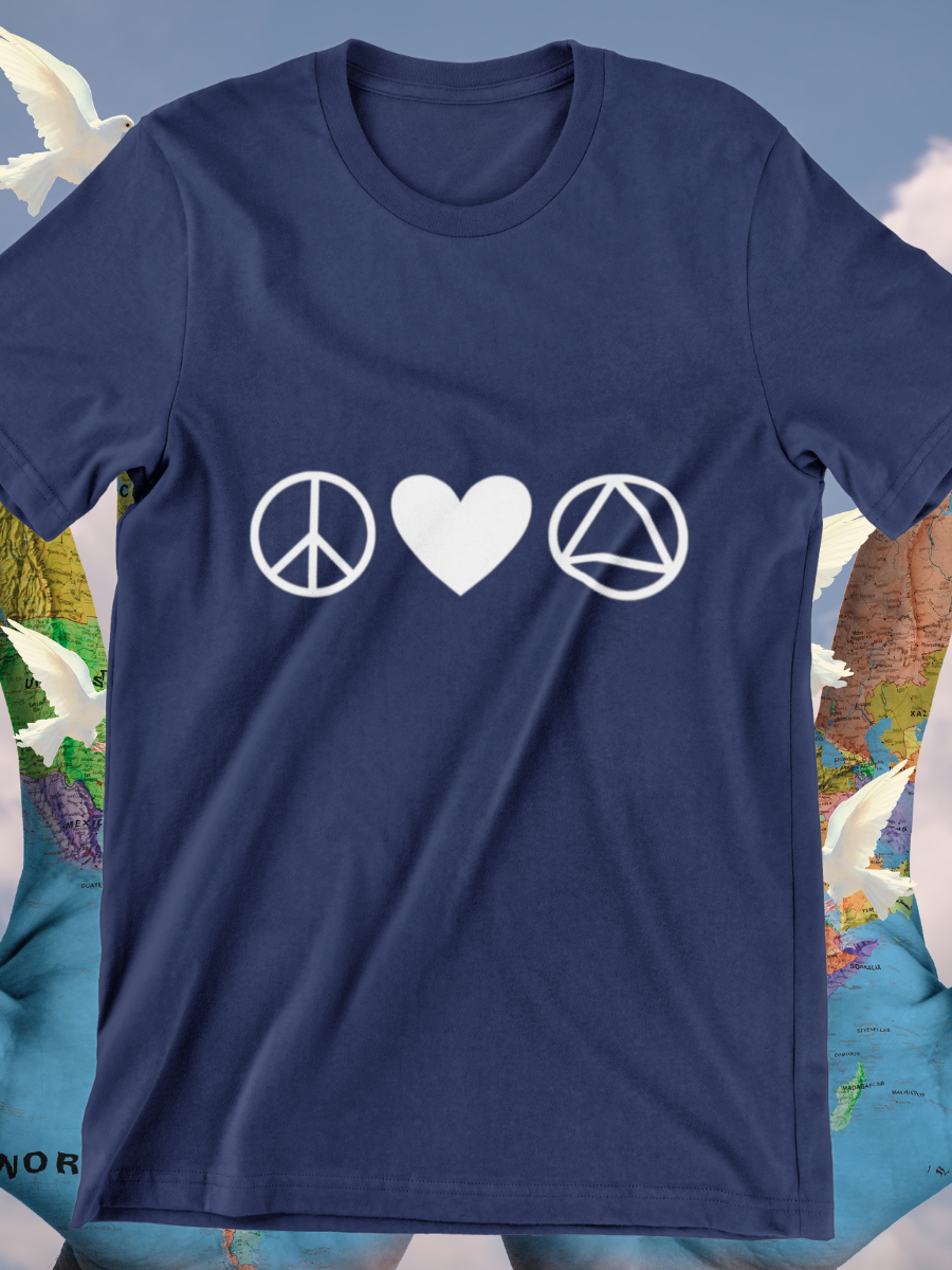 Peace Love AA Graphic T-shirts