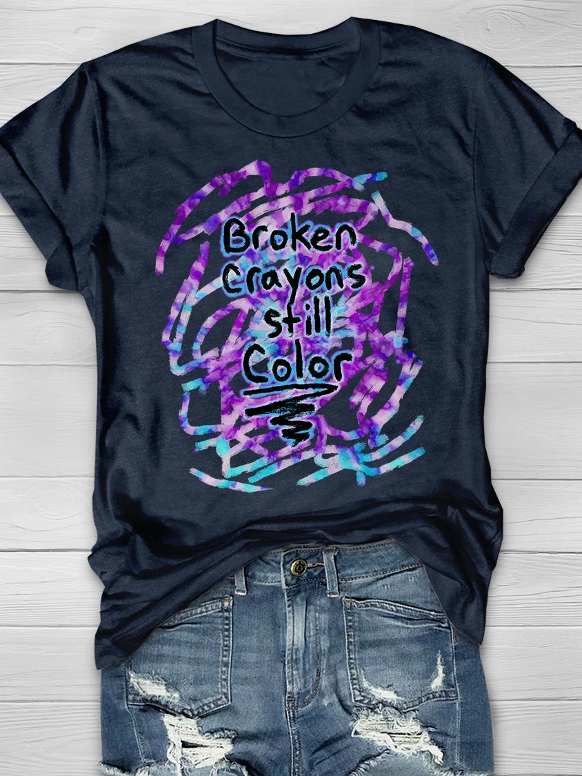 BROKEN CRAYONS STILL COLOR Graphic T-shirt