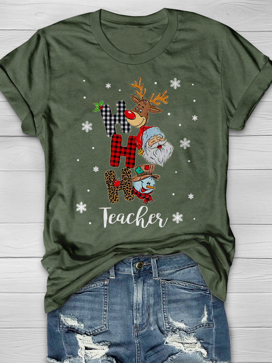Teacher Print Graphic T-shirts
