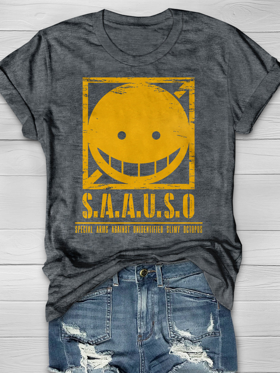 S.A.A.U.S.O Print Graphic T-shirts