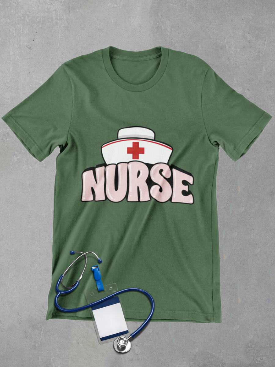 Nurse Hat Graphic T-shirt