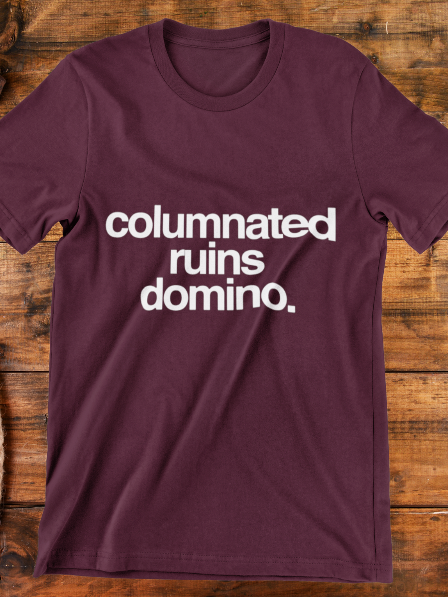 Columnated Ruins Domino Graphic T-shirt