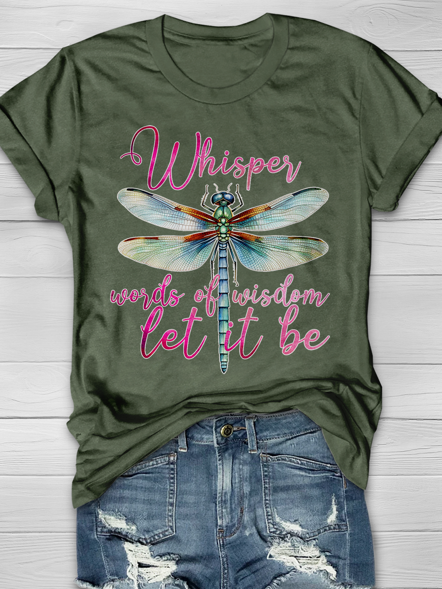Whisper Words Of Wisdom Let It Be Graphic T-shirts