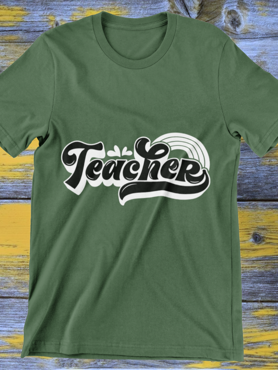Vintage Teacher Graphic T-shirt