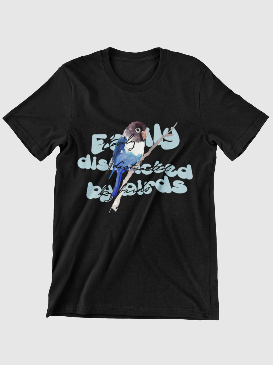 Easily Distracted By Birds Graphic T-shirt
