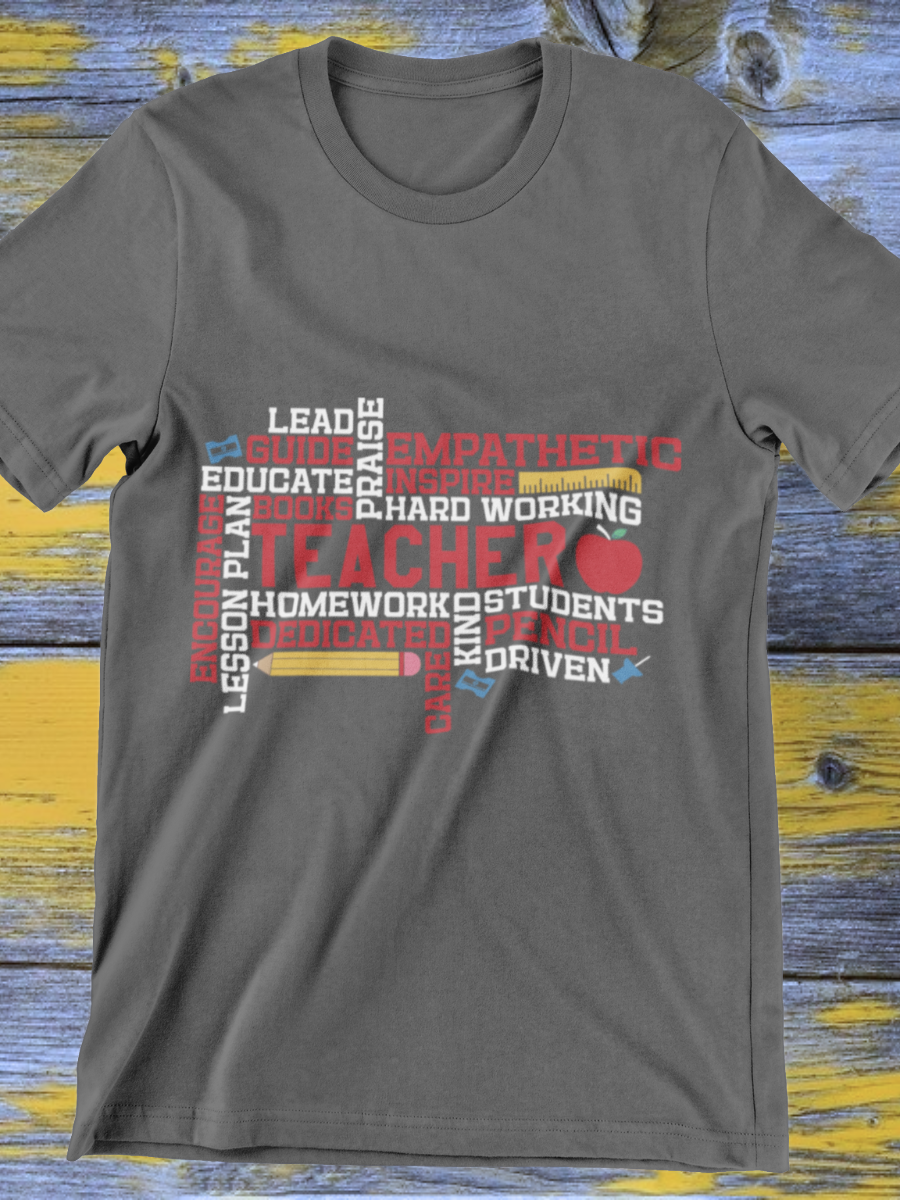 Lead Guide Educate Teacher Graphic T-shirt