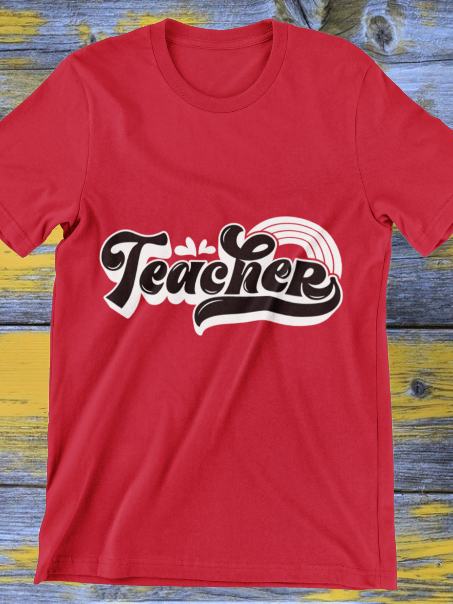 Vintage Teacher Graphic T-shirt
