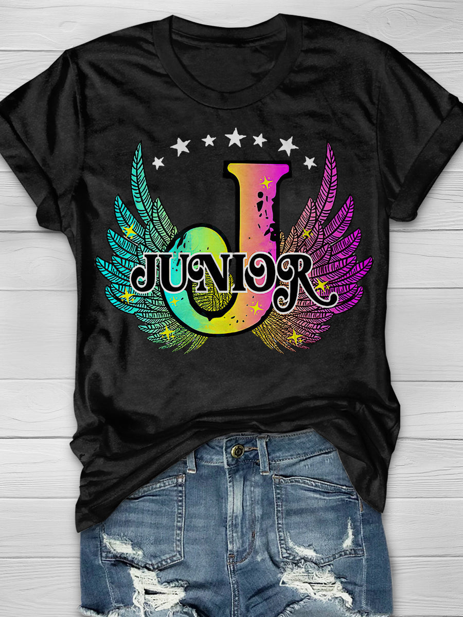 Junior Wings Print Graphic T-shirts