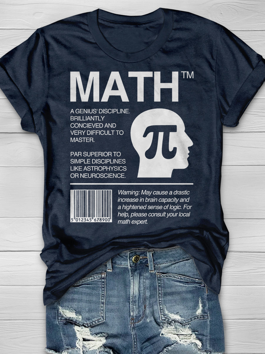 Math Package - Math Teacher Print Graphic T-shirts