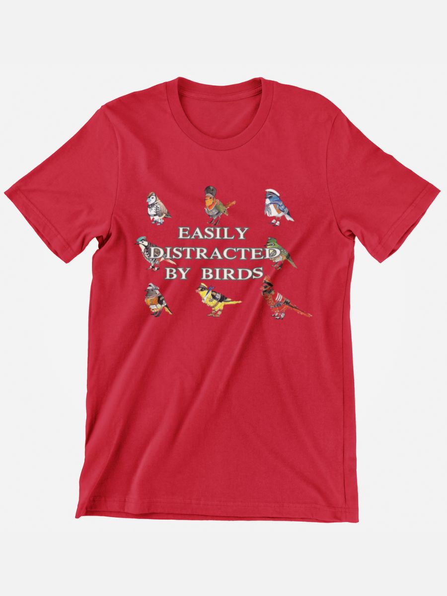 Easily Distracted By Birds Graphic T-shirt