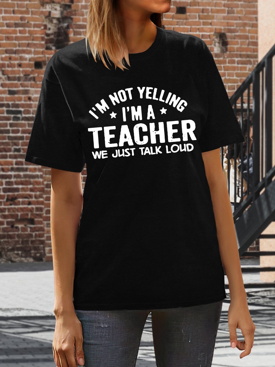 Teacher Life Print Graphic T-shirts