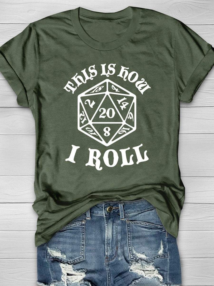 This Is How I Roll Funny Math Teacher Print Graphic T-shirts