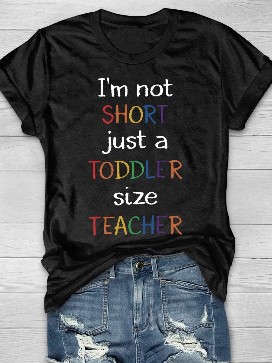 Funny Teacher Print Graphic T-shirts