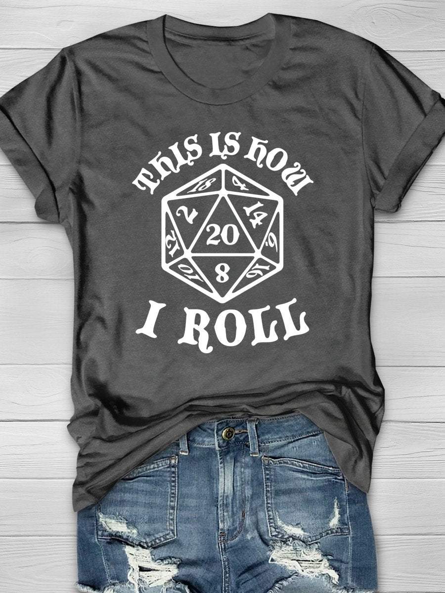This Is How I Roll Funny Math Teacher Print Graphic T-shirts