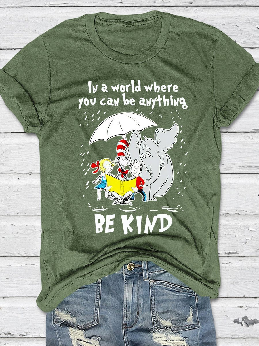 Be Kind Print Graphic T-shirts