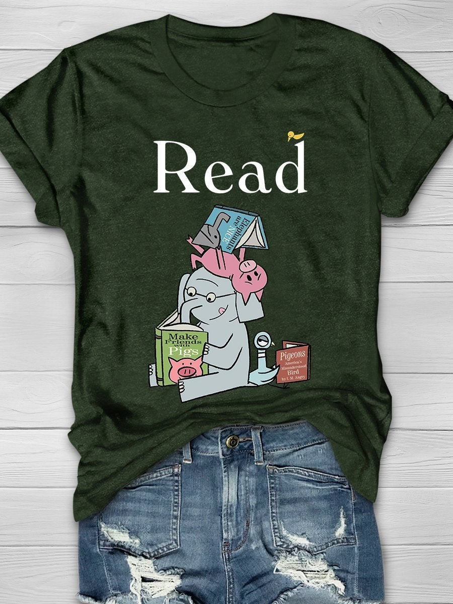 It's A Good Day To Read Book Print Graphic T-shirts
