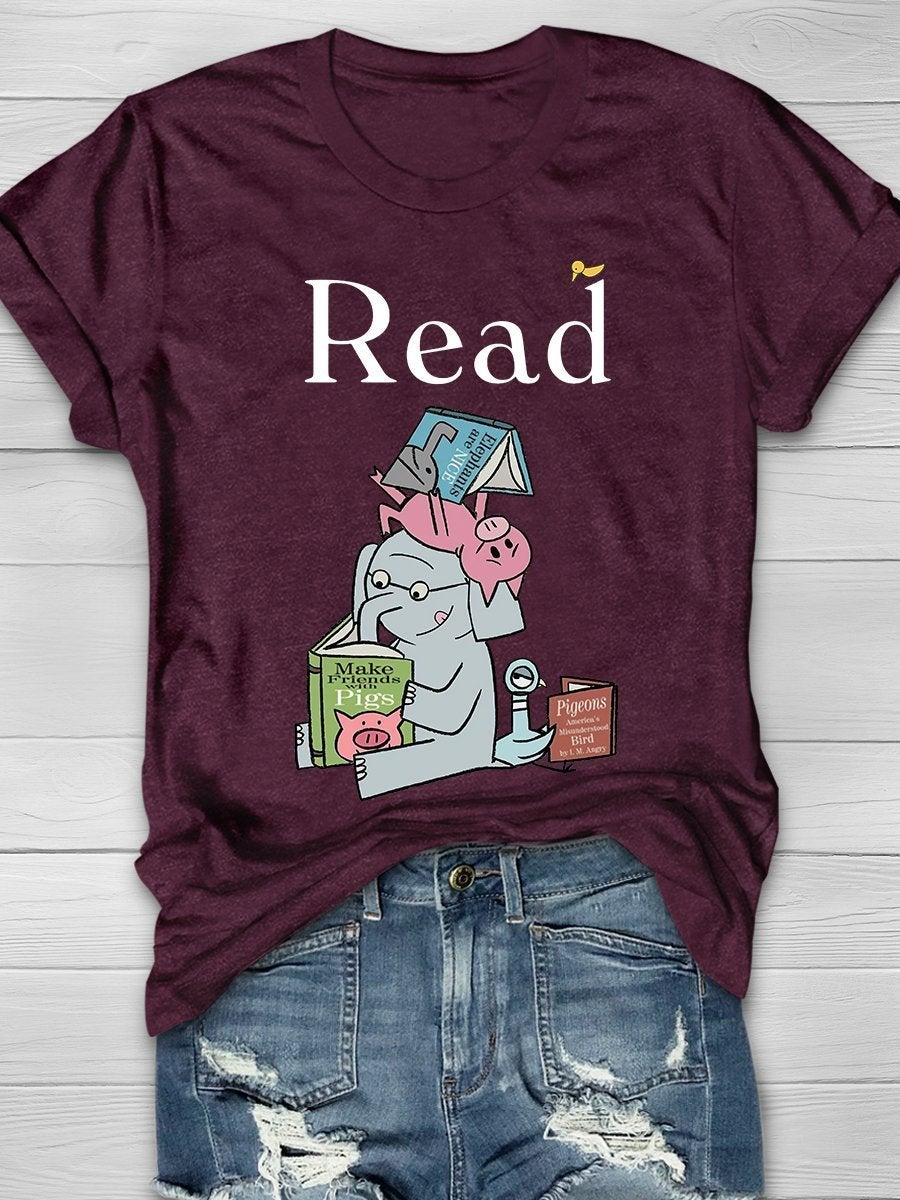 It's A Good Day To Read Book Print Graphic T-shirts