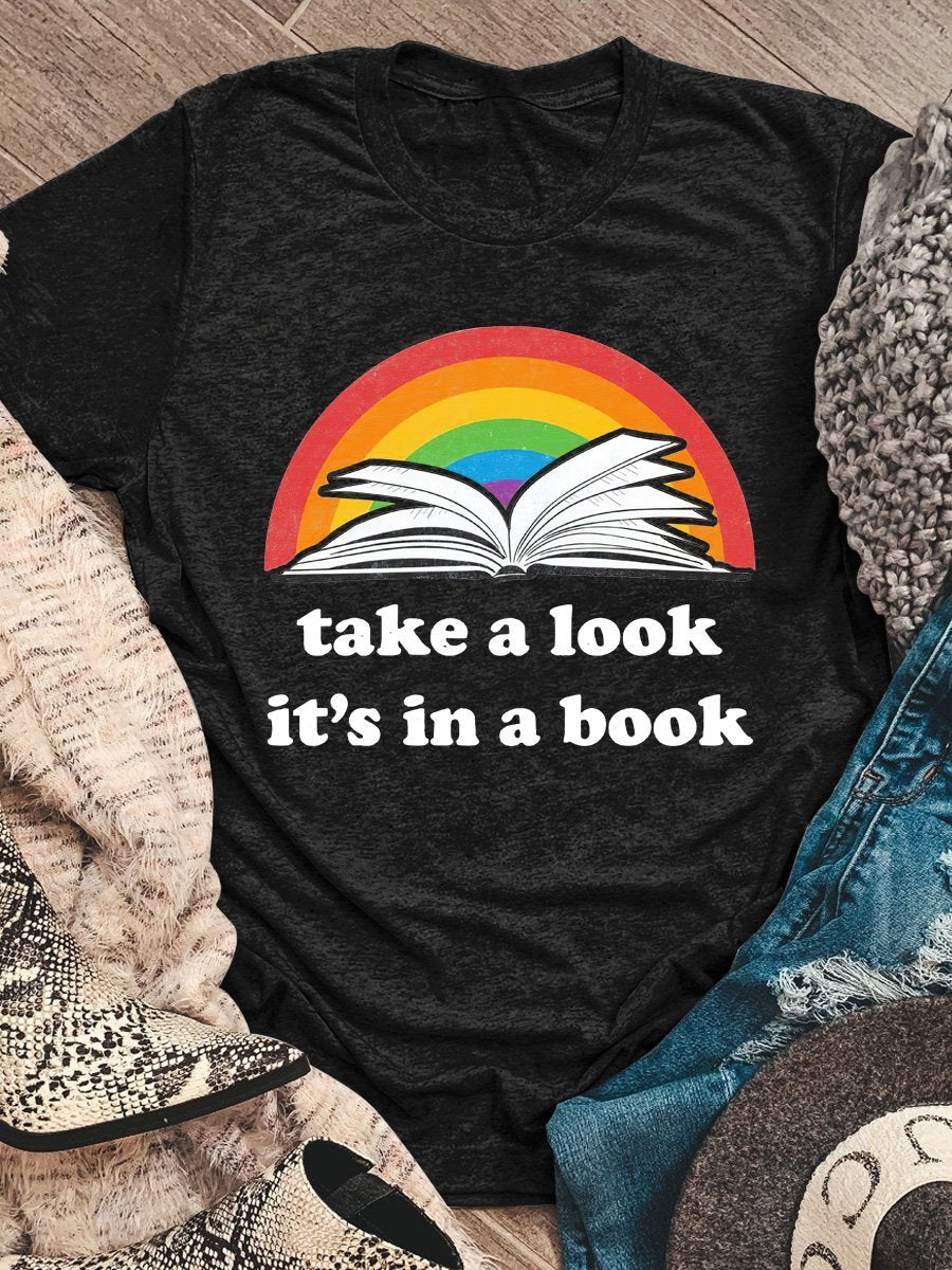 Take A Look Print Graphic T-shirts