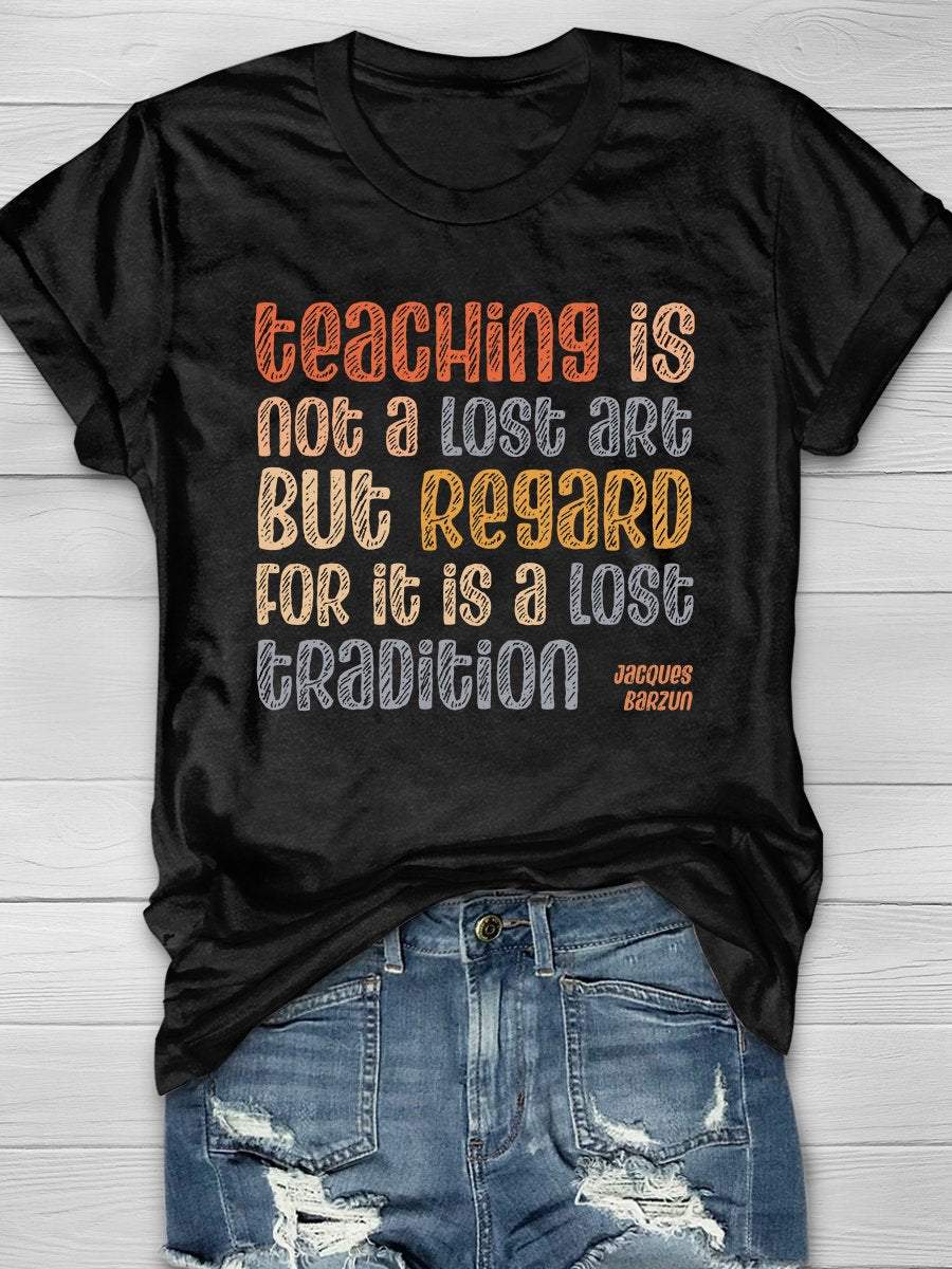 Teaching Quote Print Graphic T-shirts