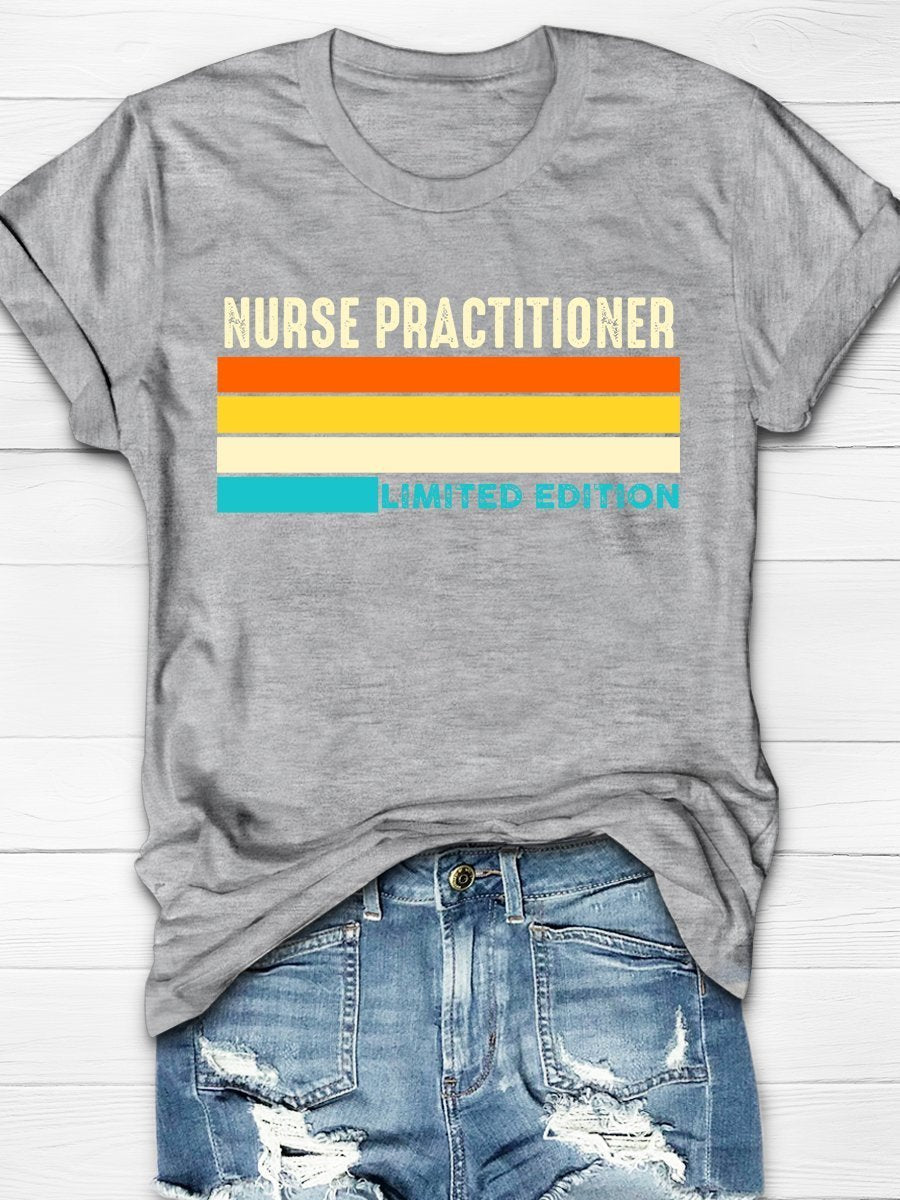 Nurse Practitioner Life Print Short Sleeve T-shirt