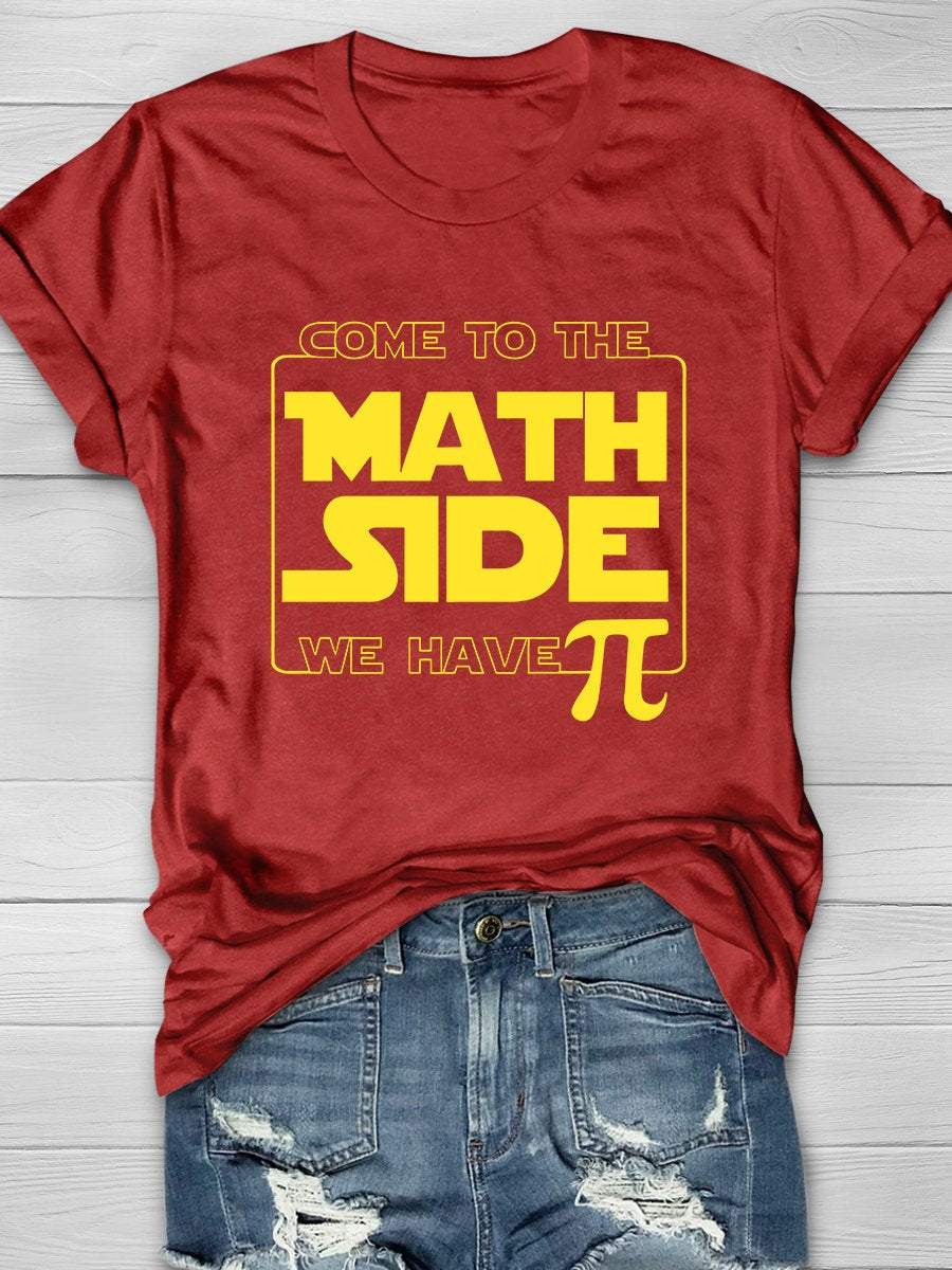 Math Geek Print Graphic T-shirts