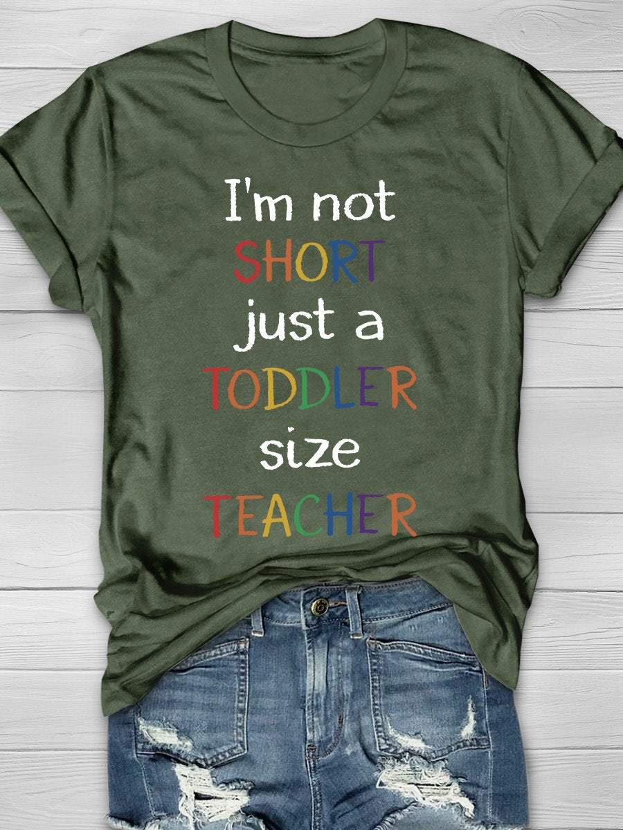Funny Teacher Print Graphic T-shirts