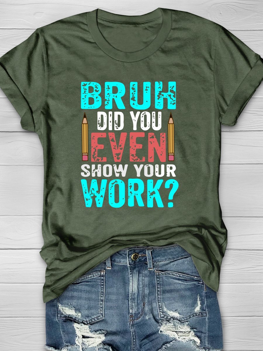 Teacher Life Print Graphic T-shirts