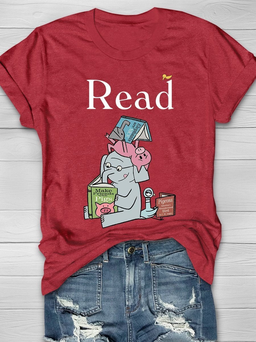 It's A Good Day To Read Book Print Graphic T-shirts
