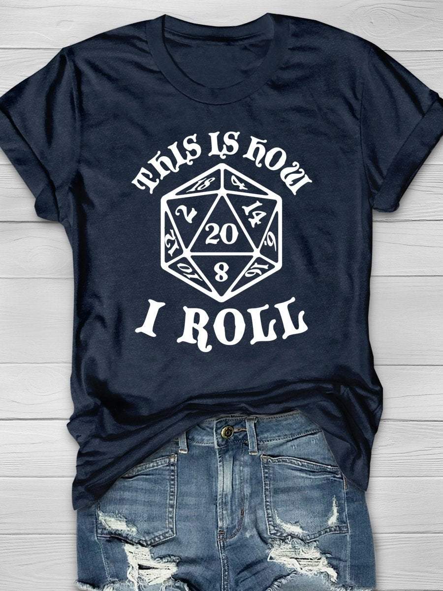 This Is How I Roll Funny Math Teacher Print Graphic T-shirts