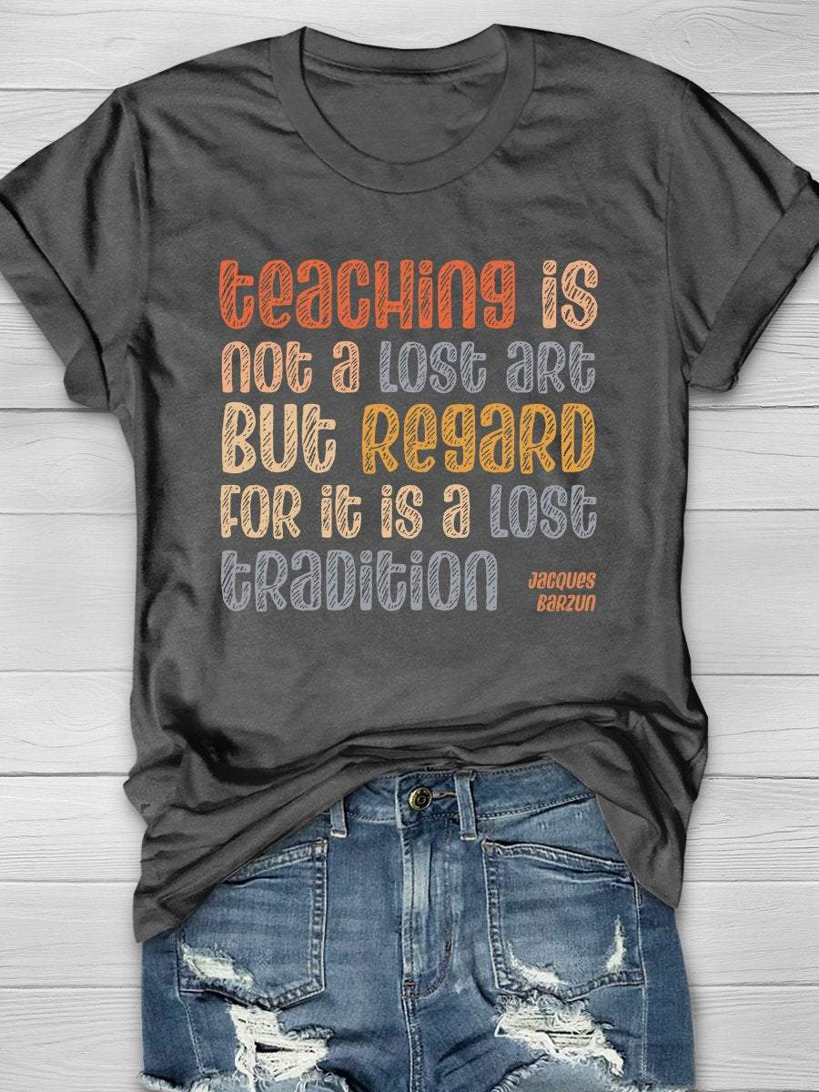 Teaching Quote Print Graphic T-shirts