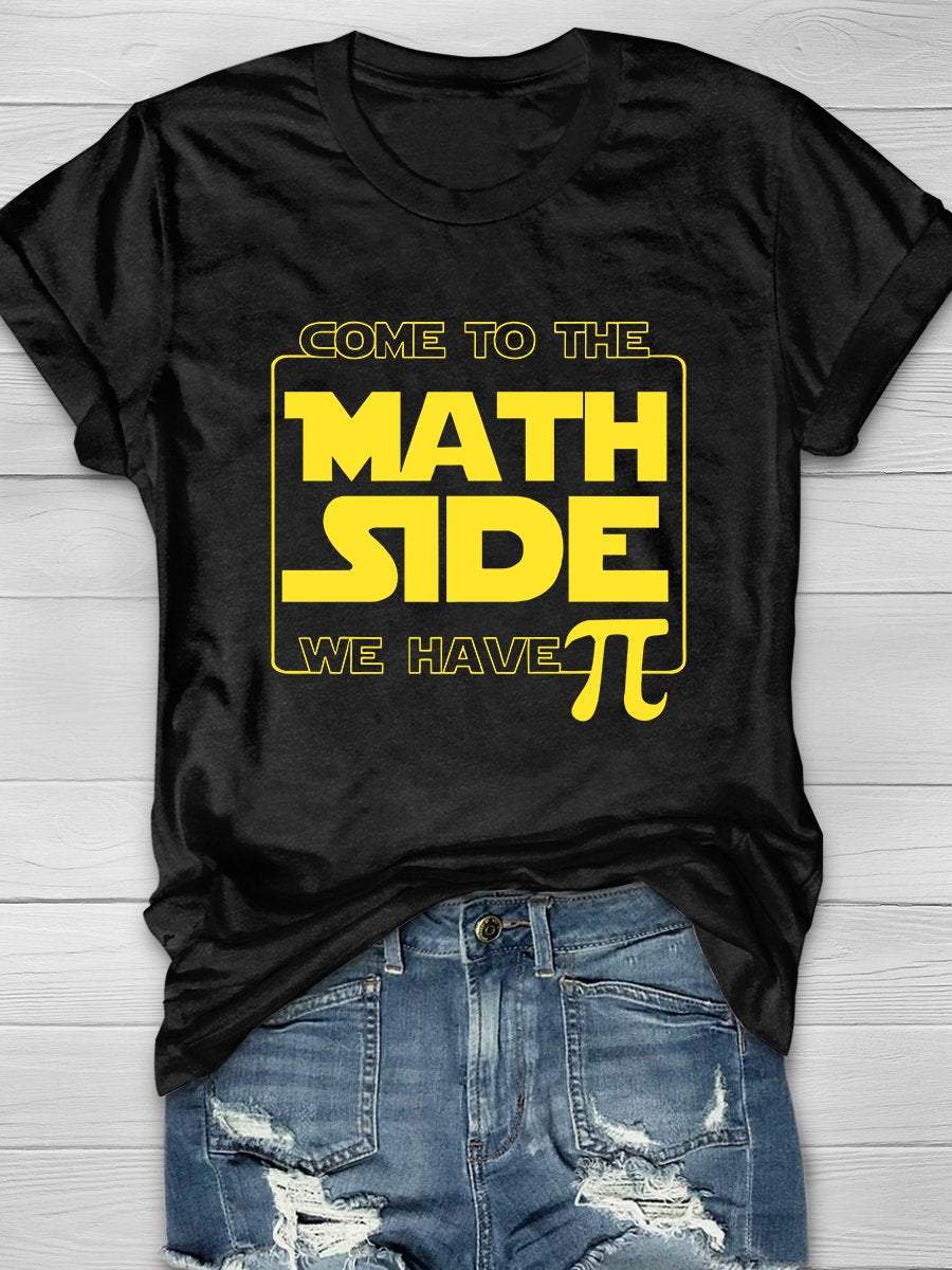 Math Geek Print Graphic T-shirts
