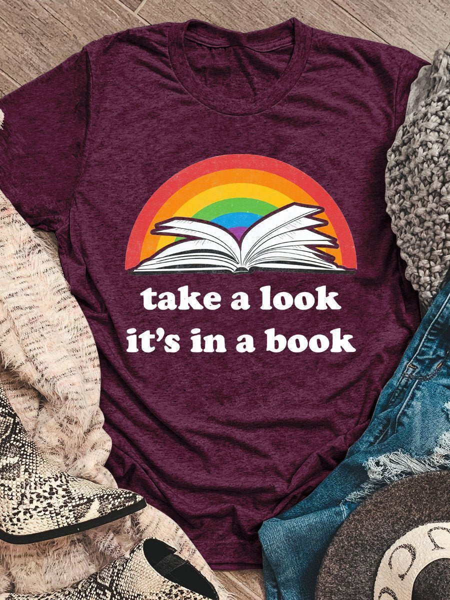 Take A Look Print Graphic T-shirts