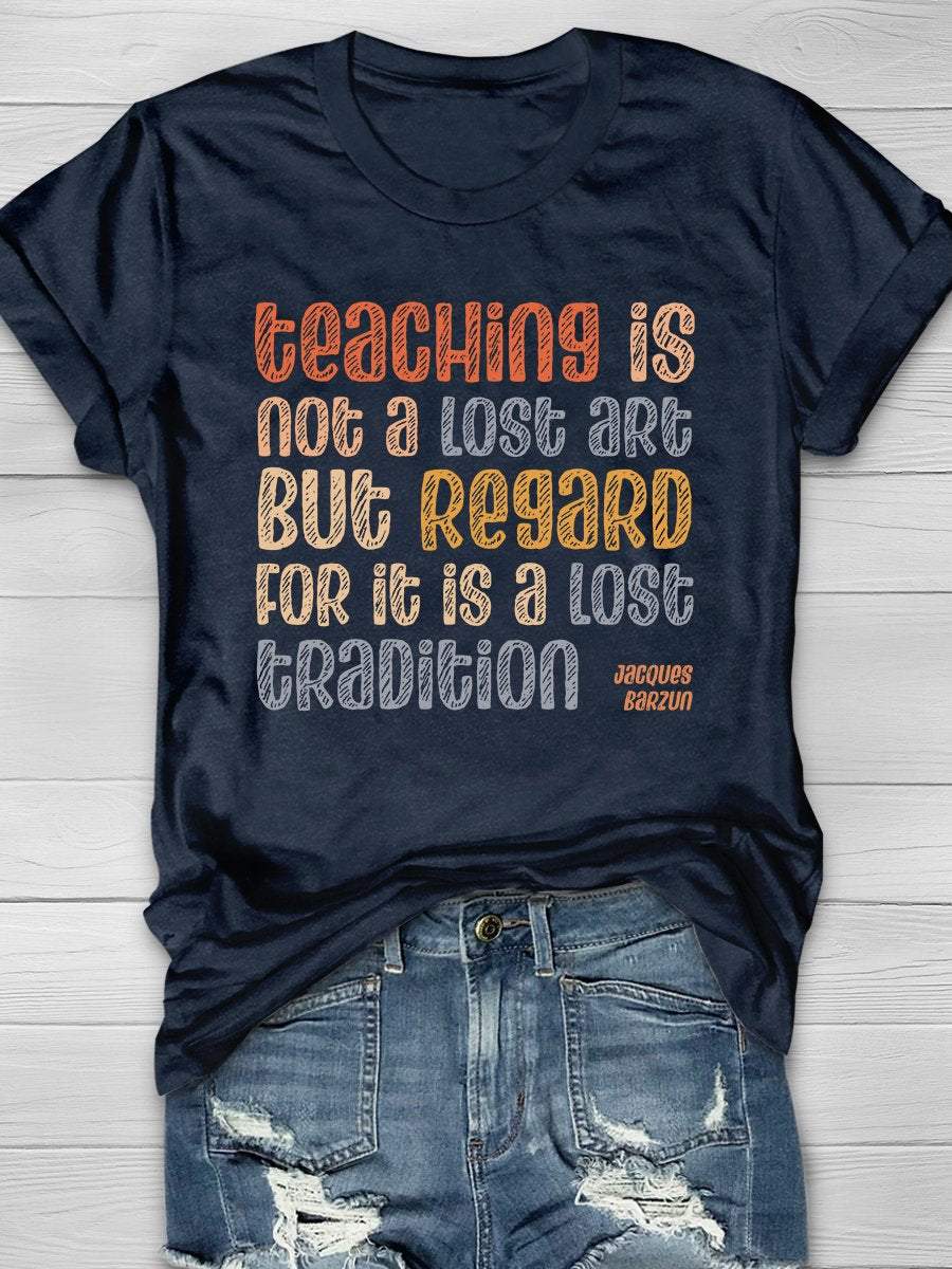 Teaching Quote Print Graphic T-shirts