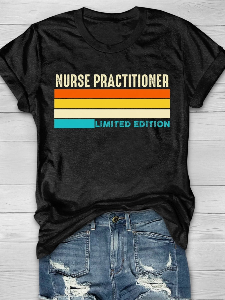 Nurse Practitioner Life Print Short Sleeve T-shirt