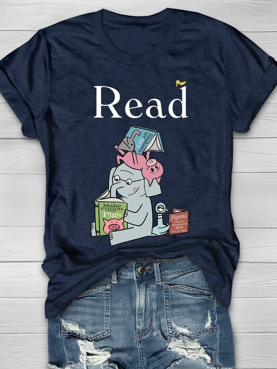 It's A Good Day To Read Book Print Graphic T-shirts