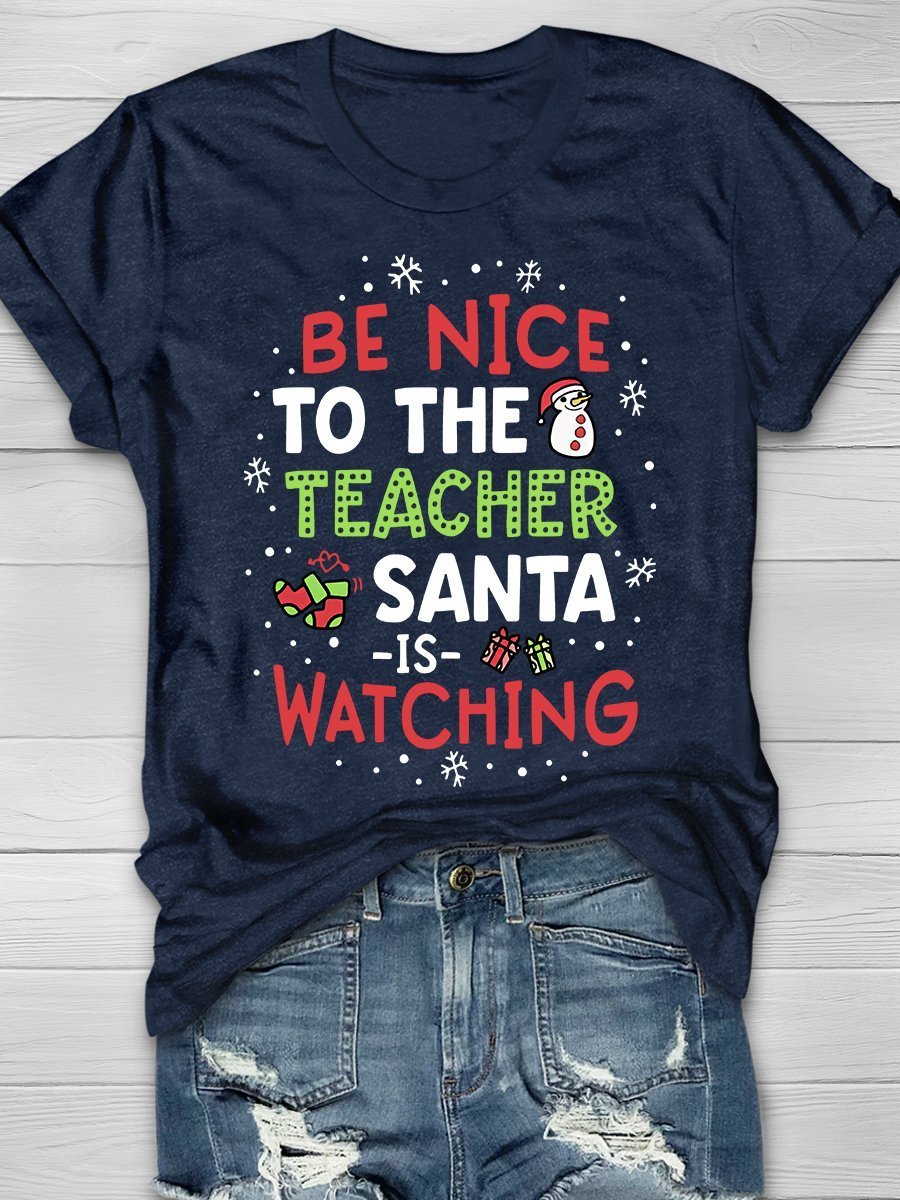 Teacher Print Graphic T-shirts